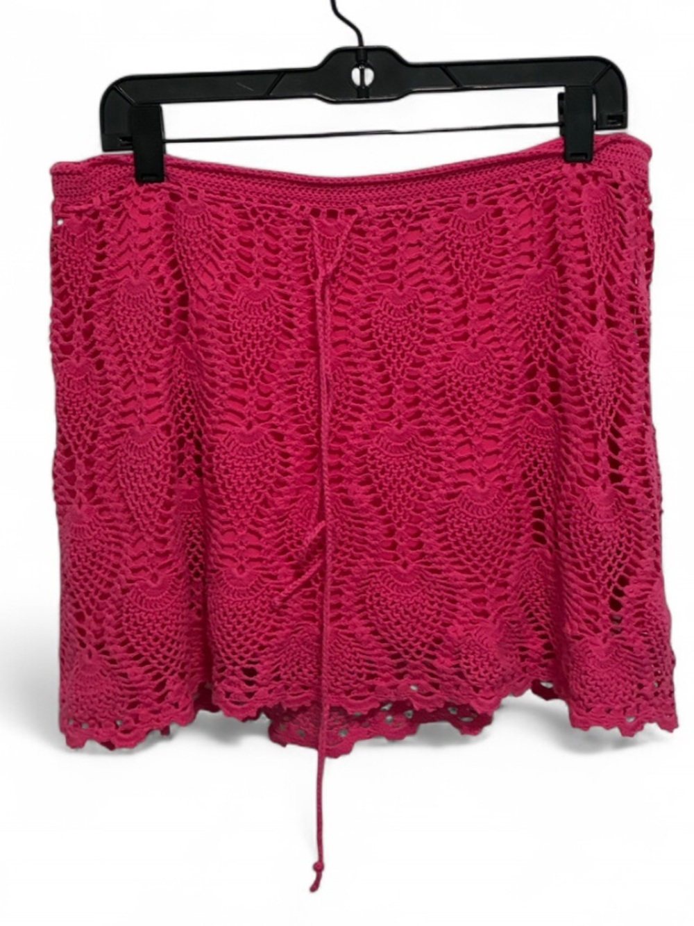 Y2K Moda Intl Hot Pink Crochet Mini Skirt